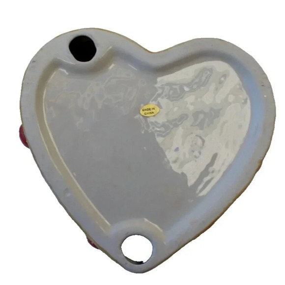 New Valentine's Day Heart Cherry Faux Cake Wall Hanging Holiday Love Decoration - Picture 3 of 3